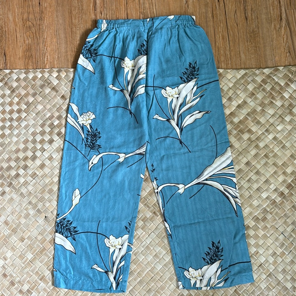Hilo Hattie blue ginger pants